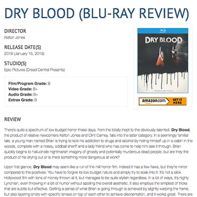 DRY BLOOD (BLU-RAY REVIEW)